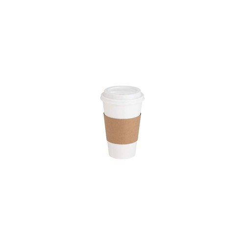 Genuine Joe GJO19049PK Protective Corrugated Cup Sleeve, Brown (Pack of 50), 16 oz