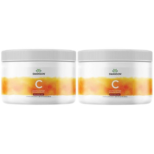 Swanson Vitamin C with Rosehips Powder 8.8 Ounce (250 g) Pwdr (2 Pack)