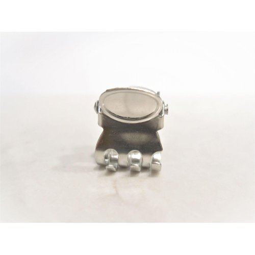 Generic Tiny mini silver tone metal hair claw clip Set D (Clip quantity: 2 clips), 1 Count (Pack of 1)
