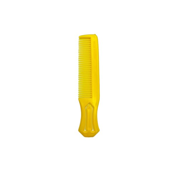 Generic Plastic Comb Smooth Styling and Detangling for All Hair Types (Yellow)
