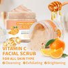 Vitamin C Face Scrub, Exfoliating Facial Wash with Retinol, Face Scrub,Facial Exfoliating Scrub, Facial Scrubs for Women,Deep Cleansing Face Wash Cleanser for Women Men