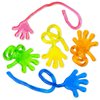Super Z Outlet Vinyl Glitter Mini Sticky Hands Toys for Children Party Favors, Birthdays - 1 1/4" (72 Count)
