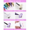 10 Color Metal Giltter 3D Nail Art Pens Set, Kalolary Double-ended Nail Point Graffiti Dotting Pen Drawing Painting Liner Brush for DIY Nail Art Beauty Adorn Manicure Tools(G)