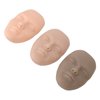 Microblading Practice Face Skin, 3pcs 5D Practice Skin Head Silicone Semi Permanent Microblading Training Facial Skin Lash Mannequin Head for Makeup