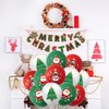 HADCKJA Christmas Balloons Christmas Party Supplies Christmas Tree White Snowman Red Santa Claus Green Latex Balloon for Christmas Party Decor Christmas Theme Birthday party Decorations 12Pcs
