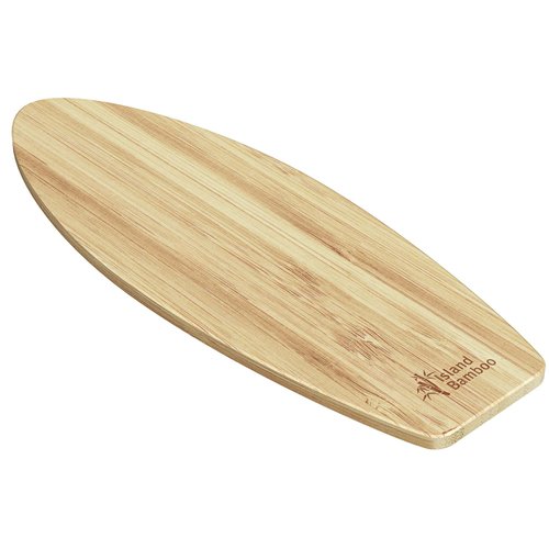 Laguna Bamboo Mini Surfboard Cutting Board, 23-inch by 7.5-inch - Earth Friendly Bamboo Surf Board with Stylish Honey Stripe Design for Wall Decor - Surf Boards for Decorating - by Island Bamboo