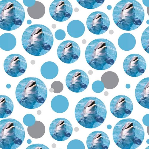 GRAPHICS & MORE Premium Gift Wrap Wrapping Paper Roll Pattern - Sea Ocean Life - Sea Turtle Ocean Cute