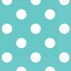 Amscan Disposable, Dots Beverage Napkins, Robin's-Egg Blue Party Supplies, 16 pieces