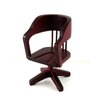 Classics by Handley Dollhouse Swivel Desk Chair, Mahogany