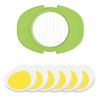 Egg Slicer Set with 3 Cutters - Cut Boiled Eggs into Thin Slices, Wedges or Halves - Easy Manual Egg Slicing - No Power, No Noise - Great for Sandwiches, Salads and Hors d'Oeuvres - With Slicer Stand