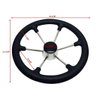 Marine Boat SS304 Steering Wheel with Black Sleeve 6 Spoke 15 1/2"