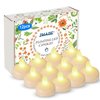 IMAGE Floating Candles, Flameless Floating LED Tea Lights 12 Pack Waterproof Tealight Candles for Wedding Party Spa Home Indoor Outdoor Decor-Warm White