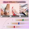 Depvko Super Long 5 in 1 Nail Drill Bits, 3/32'' Carbide Tungsten Bits, Two Way Rotate Professional Advanced Safety Bits for Nail, Fast Remove for Manicure Pedicure Cuticle Gel Polishing(F, Rose Gold)