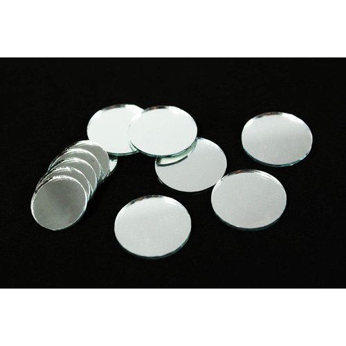 4" Diameter Round Mirror for Favors Arts and Crafts 6 Pcs