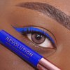 Makeup Revolution, Super Flick Liquid Eyeliner, Highly Pigmented, Blue, 0.08 fl. Oz