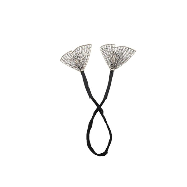HomeSoGood Shining Hair Bun Maker,Lazy Hair Curler Maker, Rhinestone Leaf Shape Donut Bun Maker for Women Girls