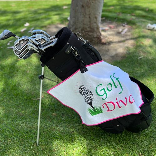 Giggle Golf Golf Diva Waffle Golf Towel
