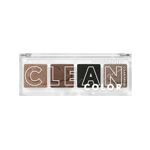 COVERGIRL Clean Fresh Clean Color Eyeshadow – Eyeshadow, Eyeshadow Palette, Shimmer Eyeshadow, Vegan Formula - Classic Smokey, 4g (0.14 oz)