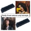 MOODKEY 36PCS Self Grip Small Hair Curlers Black Heatless Roller Hair Curlers Pro DIY Curly Hairstyle Hair Rollers Tools Rat Tail Comb for Women Medium Short Hair(0.6 x 2.4 Inch)