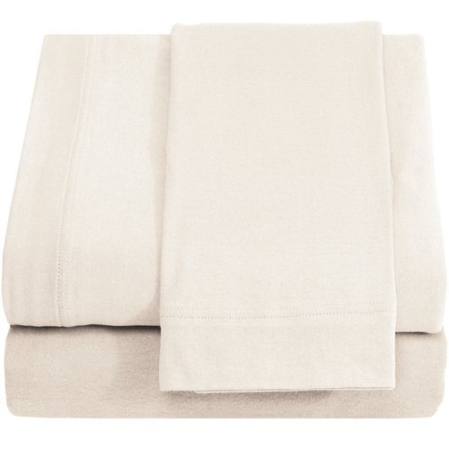 DESTINY CRESCENT BEDDING - Twin XL 100% Micro Fiber Beige 3 PC Sheet Set - Soft and Comfy - Twin Extra Long, 15" Deep Pocket, 39" x 80" Great for Dorm Room, Hospital & Split King Dual Adjustable Beds