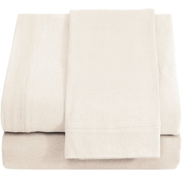DESTINY CRESCENT BEDDING - Twin XL 100% Micro Fiber Beige 3 PC Sheet Set - Soft and Comfy - Twin Extra Long, 15" Deep Pocket, 39" x 80" Great for Dorm Room, Hospital & Split King Dual Adjustable Beds