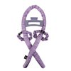 Satin Heatless Curling Rod Set, Hair Rollers for Curls, Premium Satin for Voluminous Curls Overnight Curls to Sleep in Heatless Curling Rod Headband Hair Wrap Set All Hair Types (Plush Purple, Medium)