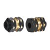 RC Brass Extended Hex Wheel Hubs for 1/24 RC Crawler Car Axial AX24 SCX24 90081 Upgrade Parts (Black)