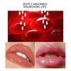 MAEPEOR Glitter Glossy Plumping Lipgloss 9 Colors Moisturizing Lip Plumper Shiny Jelly Lip Gloss Natural Liquid Lipstick for Women and Girls (Glitter Glossy, 02#Peachy Pink)