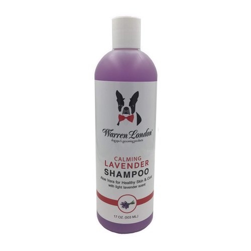 Calming Lavender Dog Shampoo w/Aloe Vera & Essential Oils- Warren London- Made in USA- 17oz