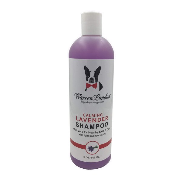 Calming Lavender Dog Shampoo w/Aloe Vera & Essential Oils- Warren London- Made in USA- 17oz