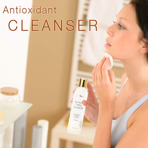 Deluvia Antioxidant Foaming Daily Facial Cleanser &amp; Face Wash, Hydrating Gentle Face Cleanser for...