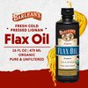 Barlean's Organic Lignan Flaxseed Oil Liquid Supplement from Cold Pressed Flax Seeds - 7,230 mg ALA Omega-3 Fatty Acids for Heart Health, Vegan & Gluten Free, 16 oz