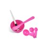 GBSTORE 4 In 1 Facial DIY Skin Care Mask Mixing Bowl Stick Brush Gauge Spoon Set Pink