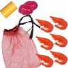 Lil' Bit Boiling Co. Kids Louisiana Shrimp & Fixins Toy Food Kitchen Set for Children - Toy Shrimp Set with Potatoes, Corn, and Mesh Bag