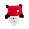 ZippyPaws Holiday Squeakie Pad Santa Squeaky No Stuffing Plush Dog Toy