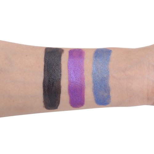 Wismee Matte lip gloss 3 Colors Black Blue Purple Lipstick Waterproof Long Lasting Lipstick Lip Makeup Comestic Gift for Women Girls，Set B