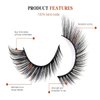 7 Pairs False Eyelashes Wispy Lashes Natural Look Fake Eyelashes Cat Eye Lashes Mink Fluffy Strip False Lashes Fox Eye Lashes Pack