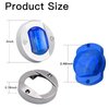 ALFU 4PCS Blue DC12V 6 LED Side Marker Light Navigation Lights Waterproof Marine Boat Yacht Round Transom Anchor Stern Lights Lamp Courtesy Light with Chrome Bezel