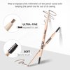 Organic Eyebrow Pencil Makeup， Medium Brown,Waterproof Eyebrow Pencil，Dual-Sided Eyebrow Brush For It Face Makeup Cosmetics (101 Blonde)