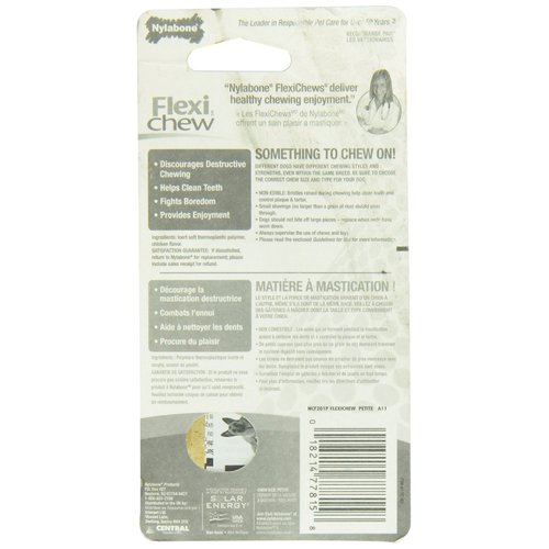 (5 Pack) Nylabone Dura Chew Regular Chicken Flavored Bone Dog Chew Toy