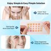 Dazzlook Star Acne Patch with Salicylic Acid Tea Tree Oil & Centella Asiatica, Hydrocolloid Pimple Stickers Iridescent Colors 96 Pcs 2 Sizes, Cute Star Heart Shaped Zits Blemishes Breakouts Patches