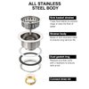 BOTEMY B9171 Kitchen Sink Drain 3 1/2 Inch Kitchen Sink Drain Strainer Assmebly Kit Stainless Steel Sink Strainer Basket/Drain Stopper for 3.5'' Standard American Drain Hole (Polished)