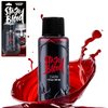 Spooktacular Creations Halloween Fake Blood Makeup, 1 oz Stage Blood Bottle, Dark Blood, Washable Blood Drops for Halloween Cosplay Party, Vampire, Zombie, sfx Makeup, Masquerade