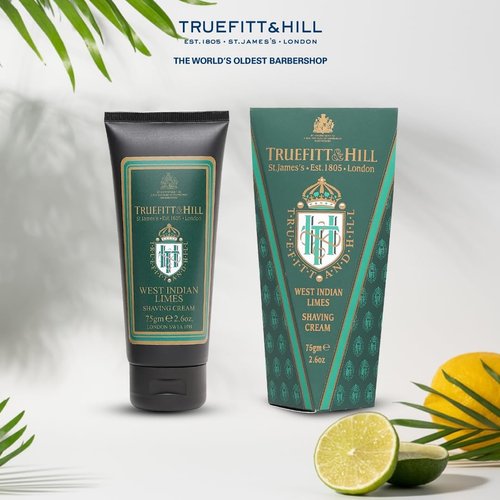 Truefitt & Hill Shave Cream Tube- West Indian Lime 2.65 ounces