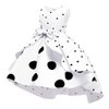 Dressy Daisy White Black Polka Dot Party Dress with Mouse Ears Headband for Girls Halloween Costumes Birthday Christmas Outfits Size 10