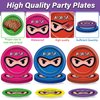 Justforjoyful 96Pcs Ninja Birthday Party Supplies Ninja Warrior Plates Napkins Party Decorations Ninja Master Tableware Set Karate Dinnerware for Kids Boys Girls Birthday Party Favor for 24 Guests