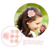 Beatifufu Hair Clips, 7pcs Cherry Blossom & Pink Camellia Flower Hairpins, Hair Barrettes for Women & Girls, Floral Duckbill Hair Clips, Hair Jewels, Pink