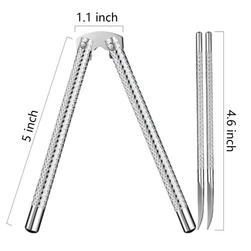 Artcome 3 Pcs Nutcracker Stainless Steel Nut Cracker Set including 1 Nut Cracker and 2 Picks