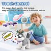 Walking Husky Barking Dog Toy for Child Kid Licking Talking Dog with Leash, Interactive Puppy that Barks Tail Wagging Plush Robot Dog Singing Electric Pet Pretend Dog Dress Up Christmas Boy Girl Gift