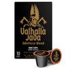 Death Wish Coffee Co. Valhalla Java Single Serve Pods - Extra Kick of Caffeine - Coffee Pods Made with USDA Certified Organic Fair Trade Arabica and Robusta Beans (10 Count)
